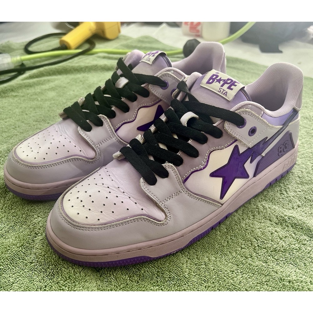 Bape Sk8 Purple Low Dunks Size‎ 12